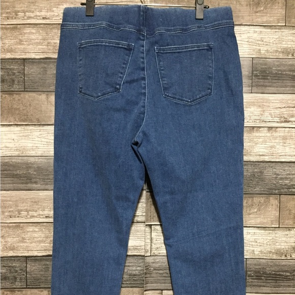 Soft Surroundings Pull On Skinny Jeans Women’s L Blue (Inseam 26) Stretch - Picture 7 of 10